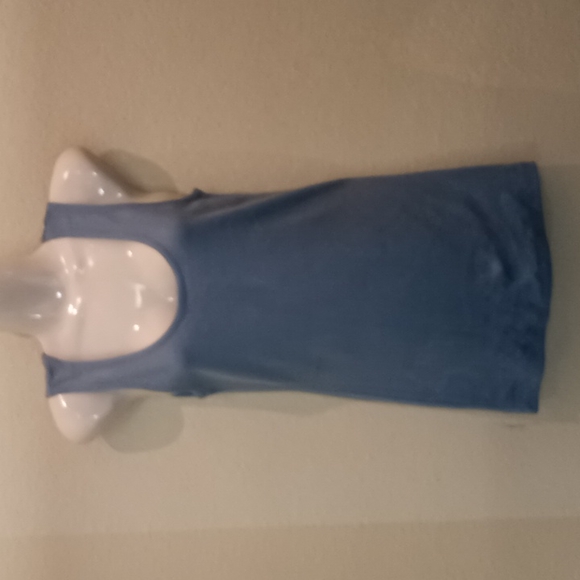 Soft Surroundings Tiffany Blue Ribbed Knit Tank Top - Picture 4 of 9